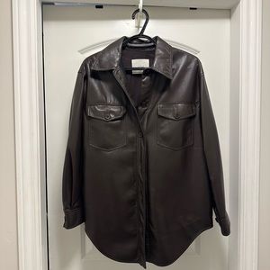 Wilfred Ganna Shirt Jacket Leather